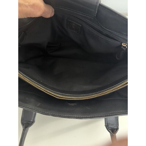 Coach Swagger Carryall Satchel Shoulder Bag Black Pebbled Leather Handbag - Picture 8 of 16